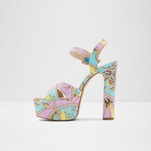 Aldo Carmelia Multicolor Heeled Sandals Sz. 9 (New w/o Box)
